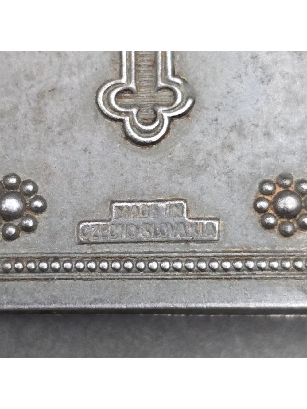 Vintage Book Rosary Case Saint Therese Czech Silver Plated Metal Locket Box - Picture 5 of 15